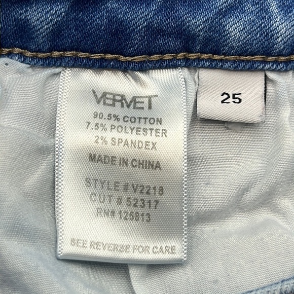 Vervet By Flying Monkey High Rise Slim Size 25 - Picture 9 of 16